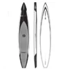 SIC Maui X14 TWC in black with white trim and gray pad stop, side, and bottom image.
