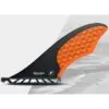 Futures Fins small Triangle fin in orange and black