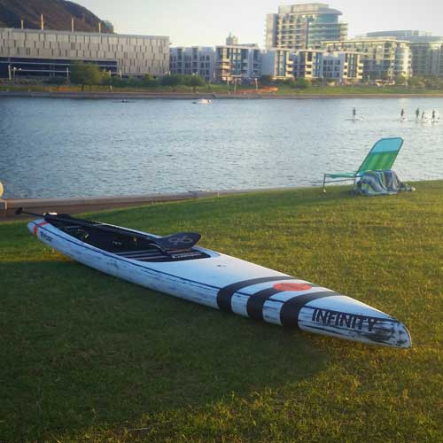 Infinity Whiplash out on the grass at Tempe Town Lake