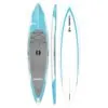 SIC Bullet light blue with grey pad top, side, and bottom view.