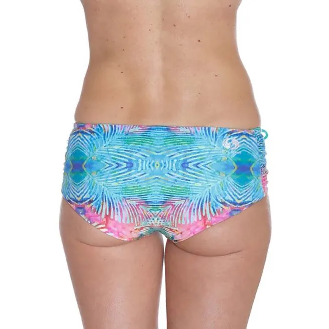 Catalina Mint nd Rainbow Batik bottoms back side view image