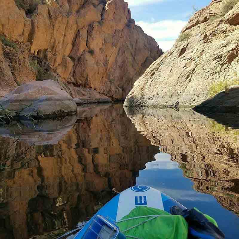 Paddling on Canyon Lake Arizona