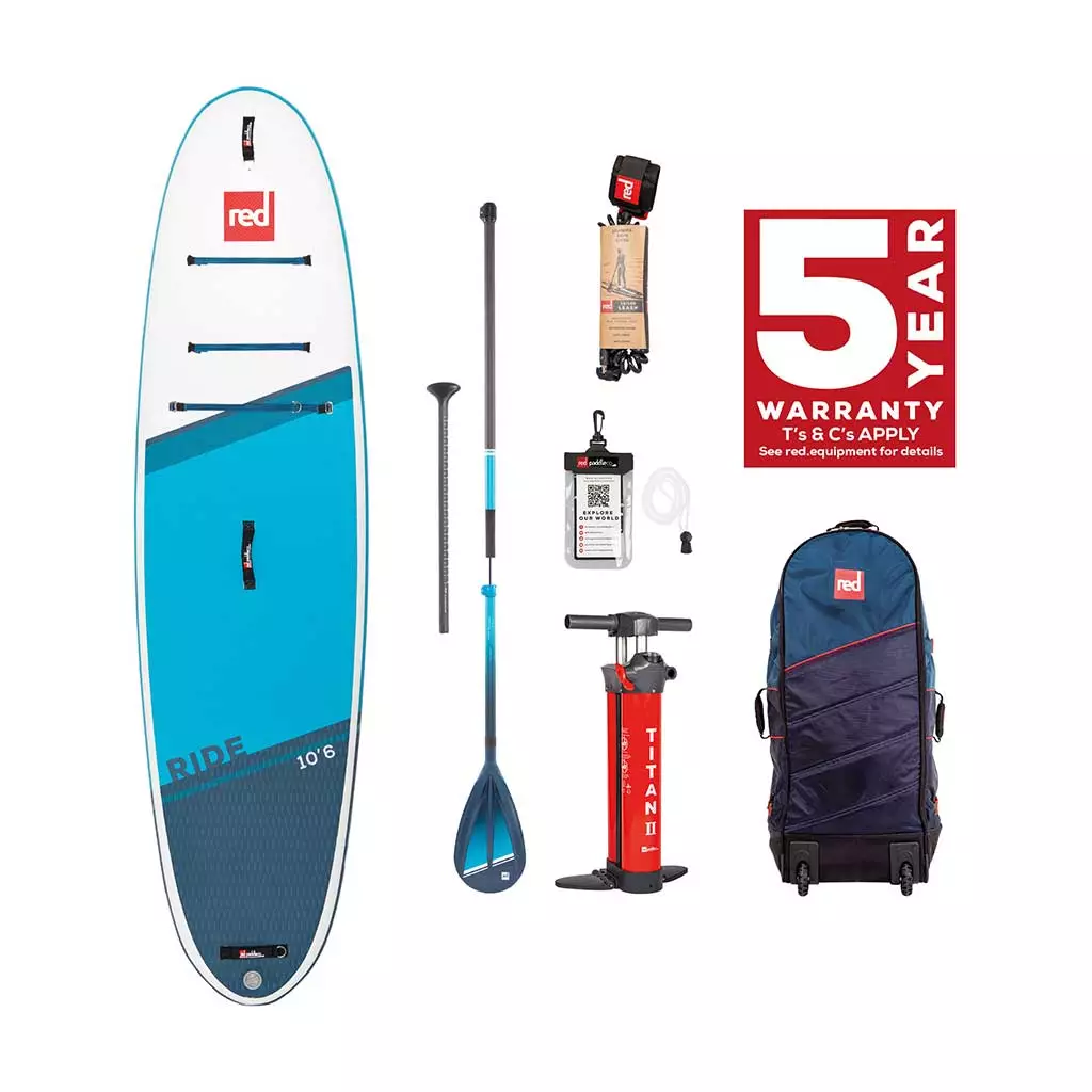 2022 Red Paddle Board 10'6 Ride Inflatable | 20% Off Sale