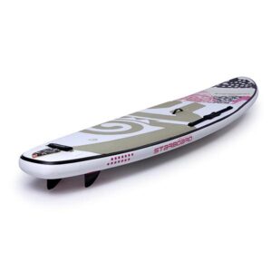 Top rear section view of the Starboard Tikhine Dot inflatable SUP