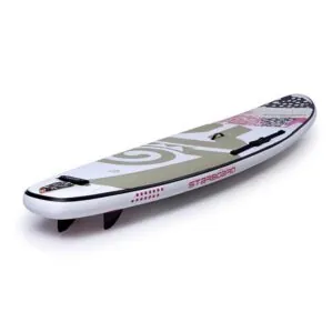 Top rear section view of the Starboard Tikhine Dot inflatable SUP