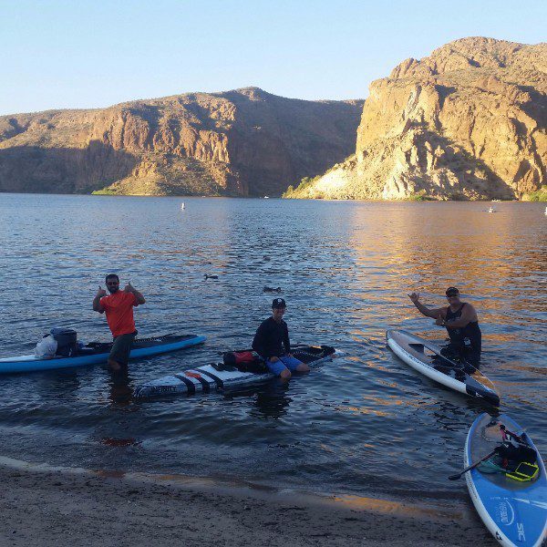 Our Annual paddle to Canyon Lake Dam finish