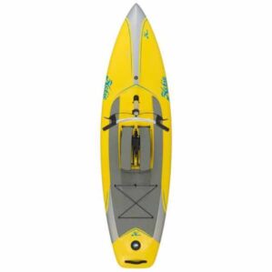 Hobie Mirgae Eclipse top view image in solar yellow.