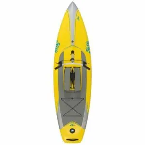 Hobie Mirgae Eclipse top view image in solar yellow.