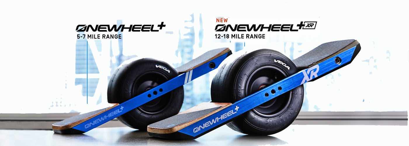 OneWheel plus and OneWheel XR images