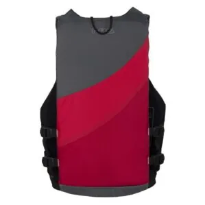 NRS Crew life jacket back in red. and gray