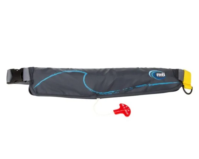 MTI 16g waist PFD in dark gray.