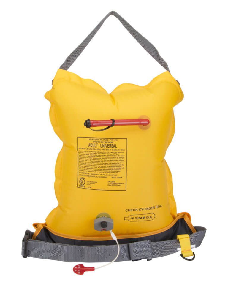 MTI 16g waist PFD inflated.