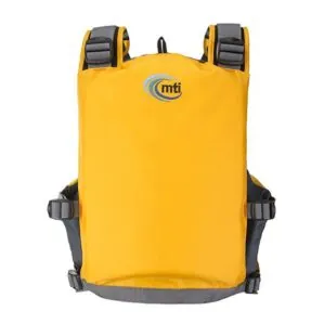 MTI APF Universal life jacket back in mango.