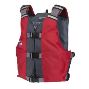 MTI APF Universal life jacket side in red.