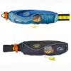 MTI fluid 2.0 waste belt life preserver PFD in both black and blue.