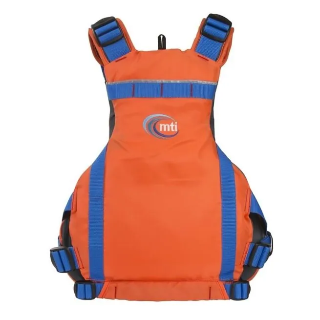 The MTI Vibe PFD in orange back view.