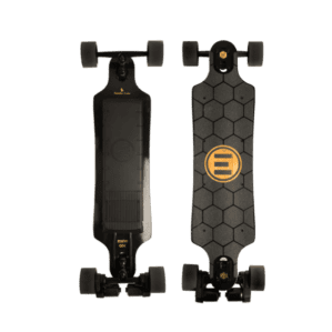 Evolve GTX Street electric skateboard top and bottom view