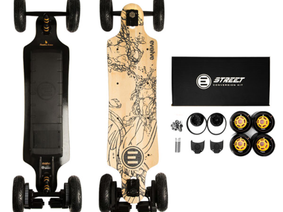 Evolve Bamboo GTX 電動スケートボード＆専用バック タイヤ2種類 Evolve Bamboo GTX 電動スケートボード＆専用バック タイヤ2種類