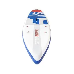 Starboard Zenlite technolgy touring and inflatable SUP front view at Riverbound Sports