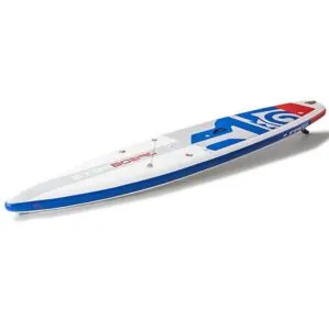 Starboard Zenlite technolgy touring and inflatable SUP angle view at Riverbound Sports