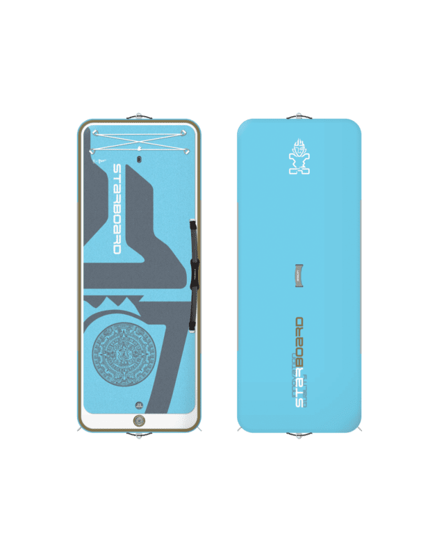 The fitmat by Starboard, Tiki Mat top and bottom view