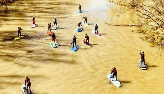 Verde River paddleboard and kayak race in Camp Verde with Riverbound Sports