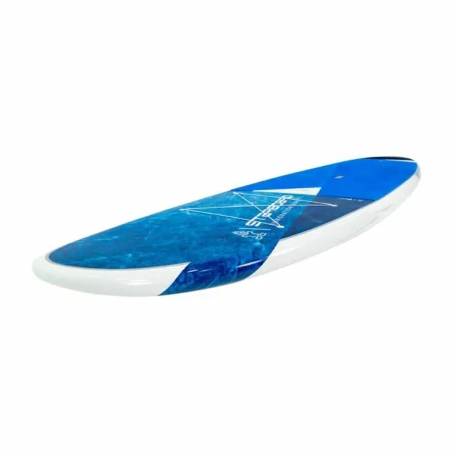 Starboard GO 11'2" Lite Tech SUP deck with blue graphics.