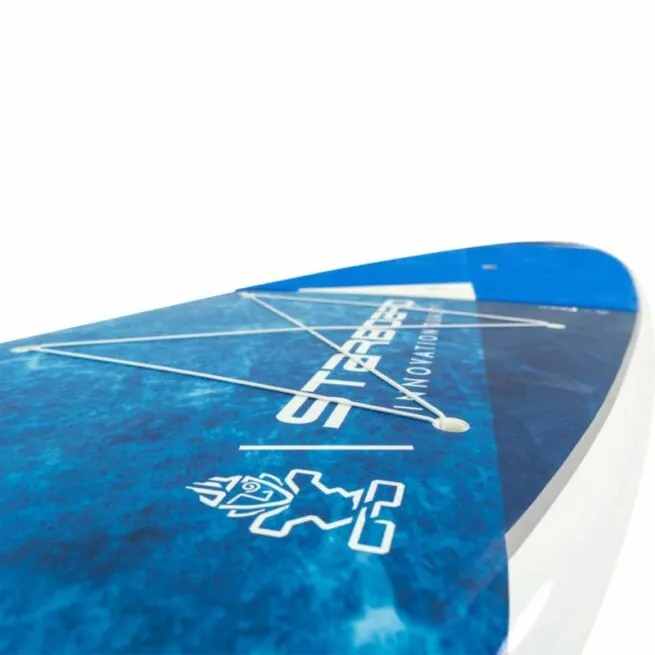 Starboard GO 11'2" Lite Tech deck with blue graphics.