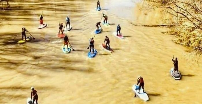 Verde River paddleboard and kayak race in Camp Verde with Riverbound Sports