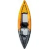 The top view of the Aquaglide single person inflatable Deschutes 110 kayak. available at Riverbound Sports.