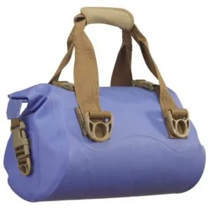 Side view of the Watershed Ocoee Blue Dry Bag available at Riverbound Sports Paddle Company.