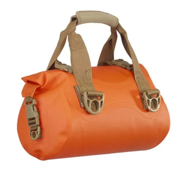 Side view of the Watershed Ocoee Orange Dry Bag available at Riverbound Sports Paddle Company.