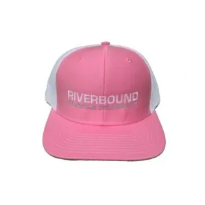 Riverbound Sports Pink & White Richardson hat available online or in store.