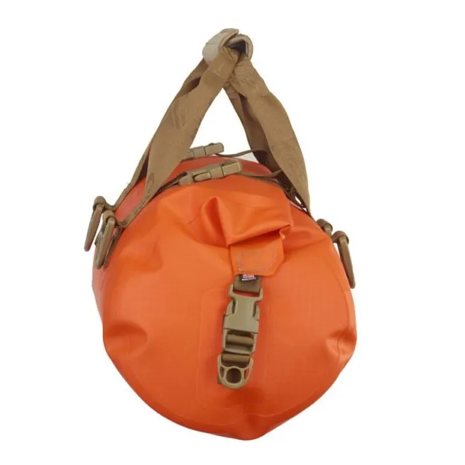 End view of the Watershed Chattooga Orange Dry Bag available at Riverbound Sports Paddle Company.