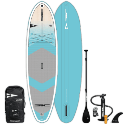 2021 SIC Maui TAO 10'6: inflatable SUP package with teal board.