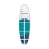 Red Paddle 9'6" Compact paddle board. White with blue and teal accent colors. Available at Riverbound Sports store in Tempe, Arizona.