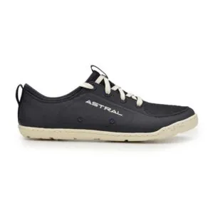 Astral Loyak Women's shoe outer side view in navy and white.