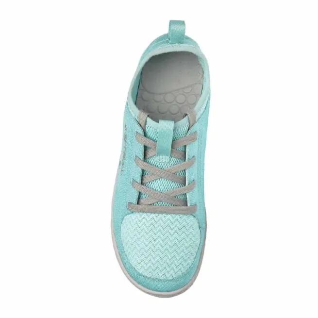Astral Loyak Women's shoe top view in turquoise.