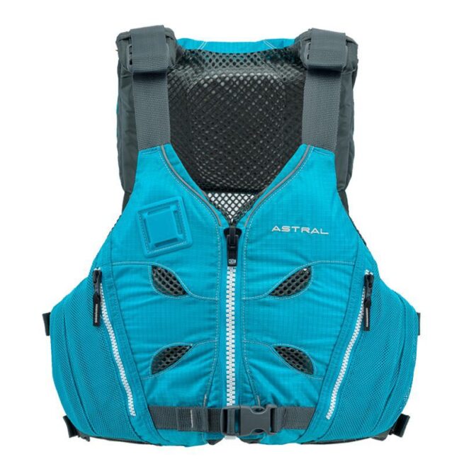 Astral V Eight life jacket in glacier blue color.