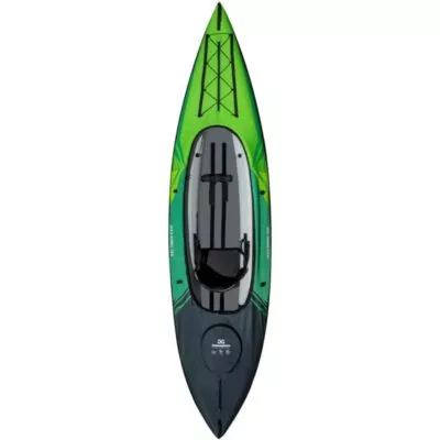 The Navarro 130 inflatable Aquaglide kayak top view.