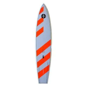 Infinity SUP Wide Aquatic E-Ticket Touring Board in coral and light grey. Available at Riverbound Sports in Tempe, Arizona.