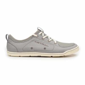Astral Loyak men's water shoe in navy grey and white outer side view.