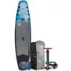 The Aquaglide Cascade 11'0" iSUP package with board, River Crossing backpack, pump, leash and pump.