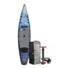 The Aquaglide Roam 12'6" touring SUP, River Cross backpack, pump and leash.