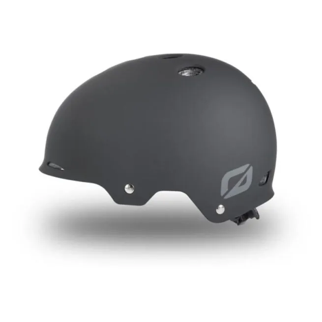 The Future Motion OneWheel logo Triple 8 Gotham helmet in flat black.