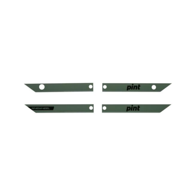 Set of 4 OneWheel Pint Rail Guards by Future Motion in dark olive color.