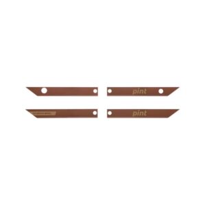 Set of 4 OneWheel Pint Rail Guards by Future Motion in Leather color.