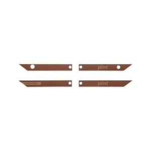Set of 4 OneWheel Pint Rail Guards by Future Motion in Leather color.