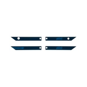 Set of 4 OneWheel Pint Rail Guards by Future Motion in navy blue color.