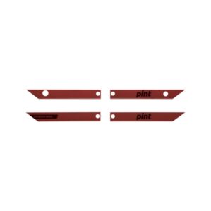 Set of 4 OneWheel Pint Rail Guards by Future Motion in ron burgundy color.